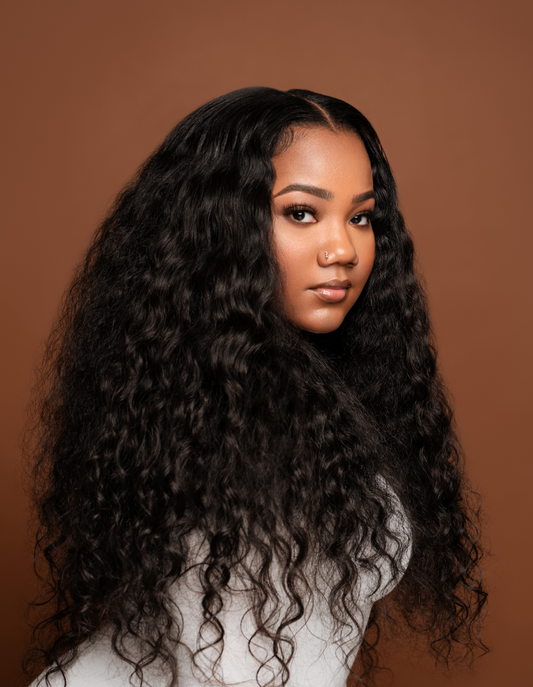 READY TO SHIP: Natural Brown Curly Bundles