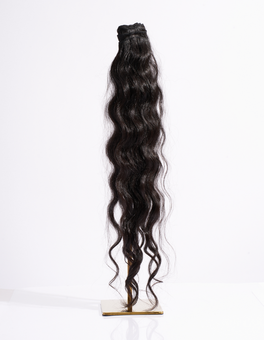 READY TO SHIP: Natural Brown Wavy Bundles
